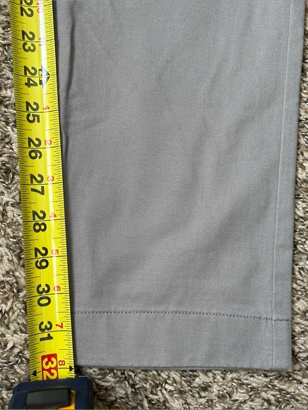J. Crew Men’s Light Gray Slim Chino Pants